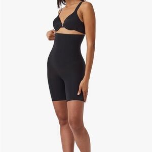 Spanx High-Waisted Black Shapewear Shorts